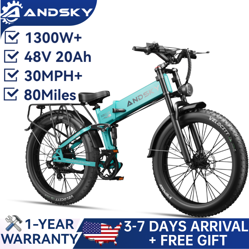Commuting On Mountain Bike - Vélo électrique pliable ANDSKY Forge 26,