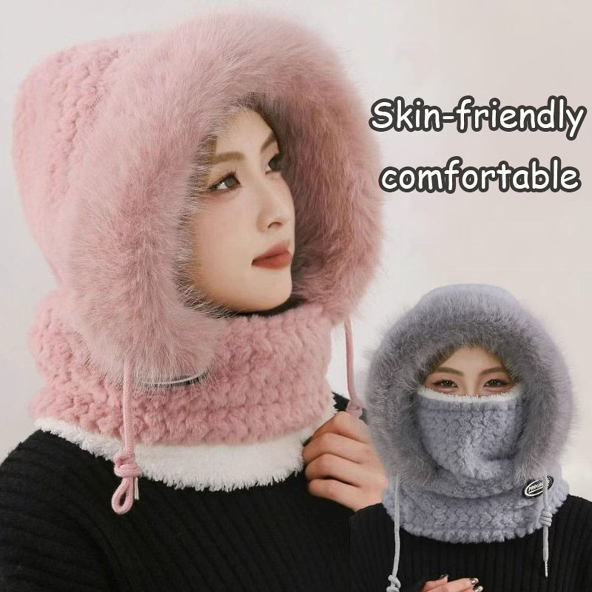 Winter Cycling Commute - Chapeau chaud et épais pour femme,