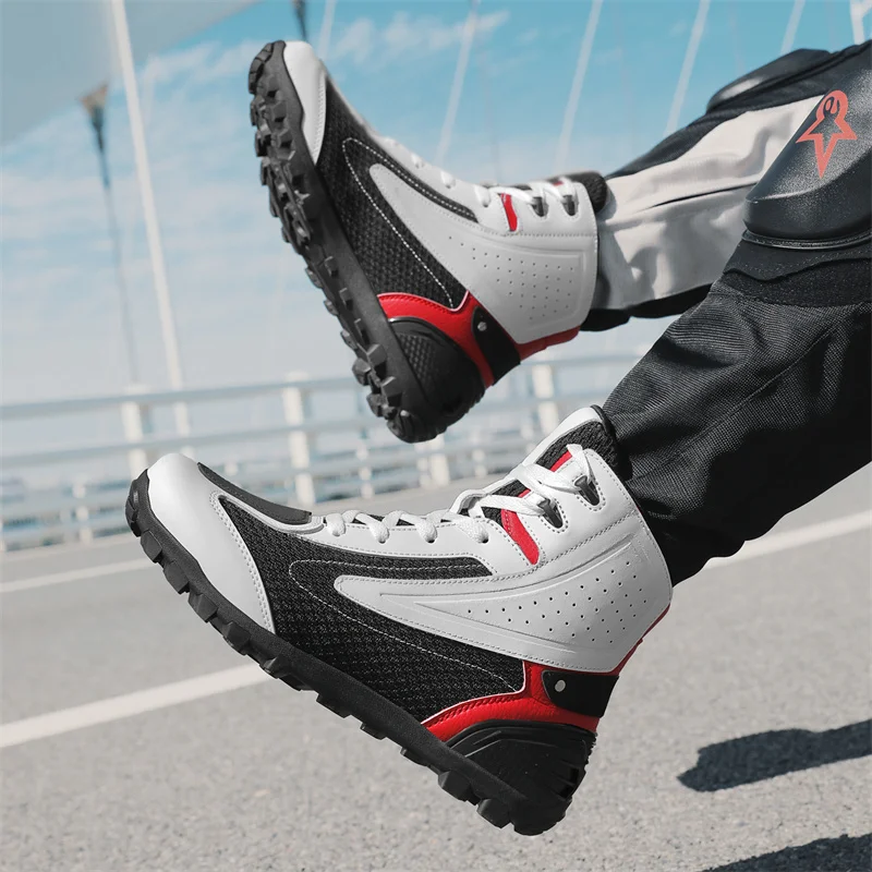 Cycling Commute Shoes - CommConsulBoots-Chaussures de moto tout-terrain, Bottes de