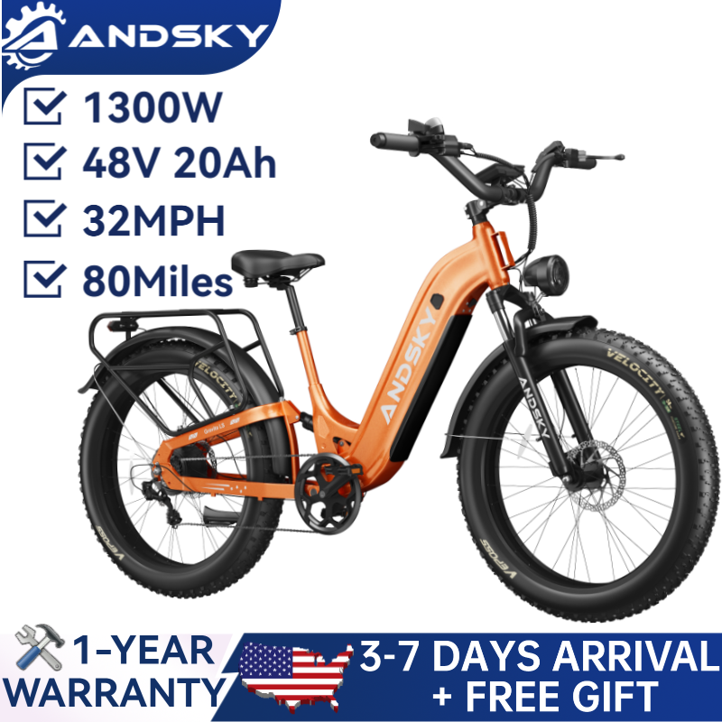 Commuting On Mountain Bike - Vélo électrique ANDSKY Gravita LS Step-Through,