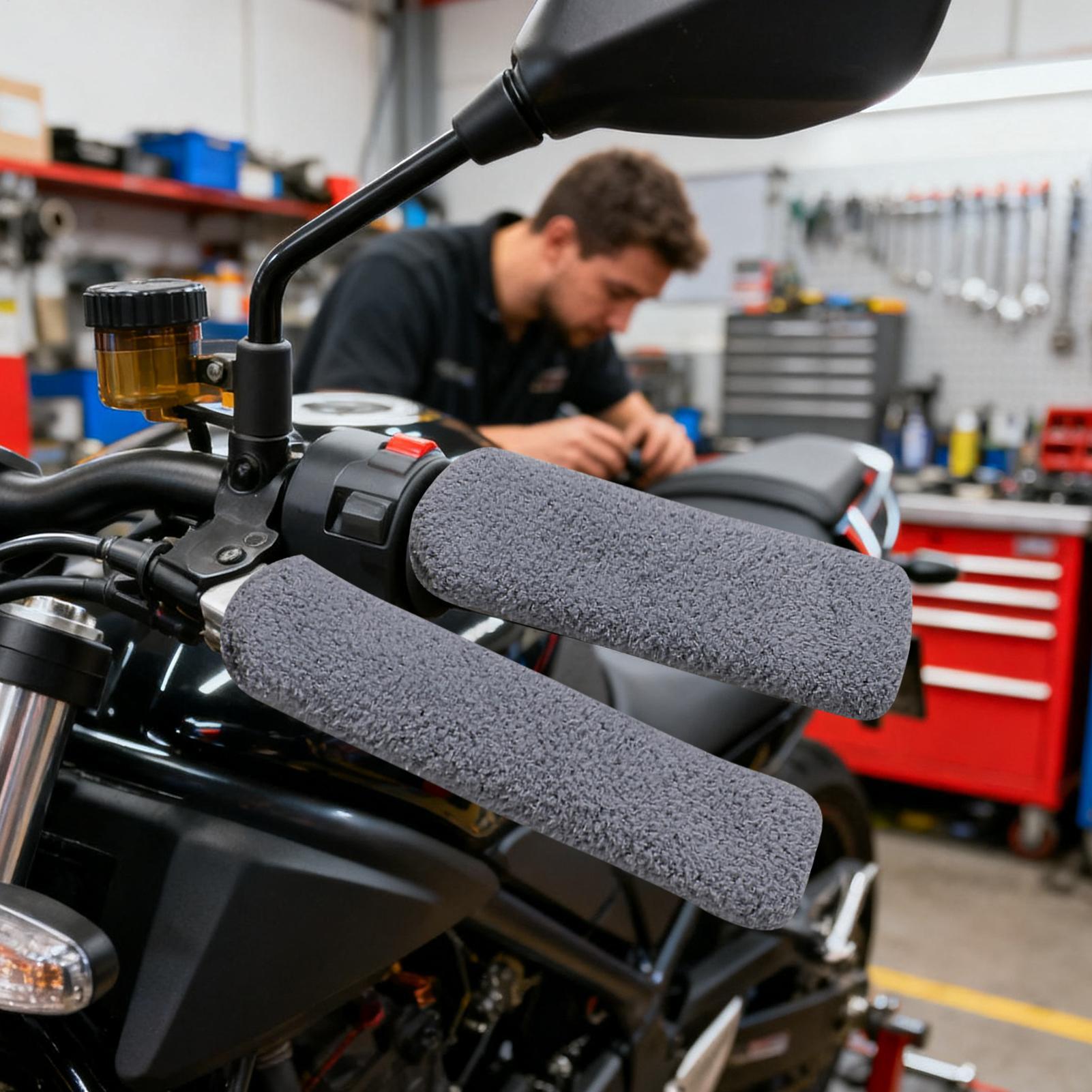 Winter Cycling Commute - Couvre-guidon de moto extensible, ensemble de