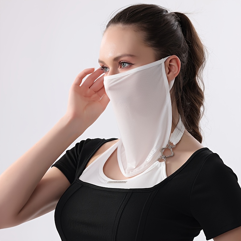 Cycling Loop - Masque facial anti-UV en soie glacée,