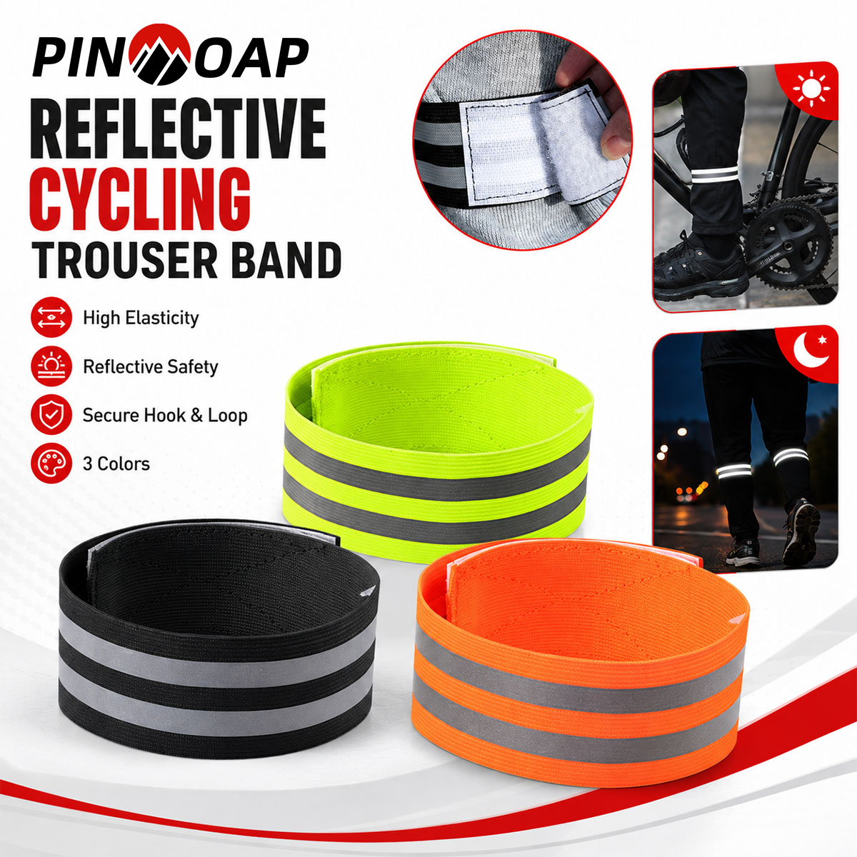 Cycling Commute Gear - PINMOAP 1/2PCS Sangle de jambe pour