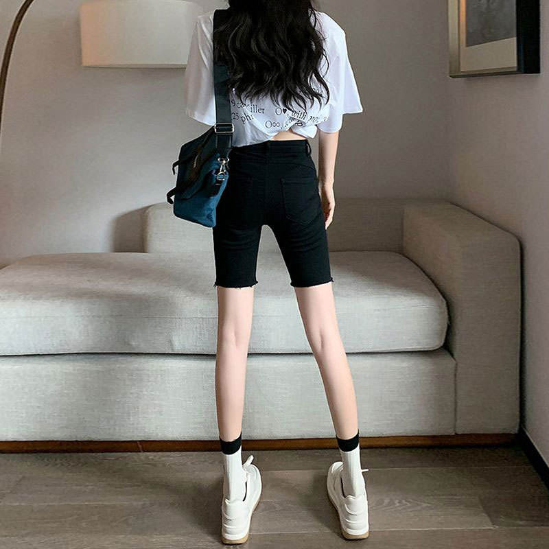 Shorts courts en jean noir pou - Cycling Shorts For Commute avis et prix