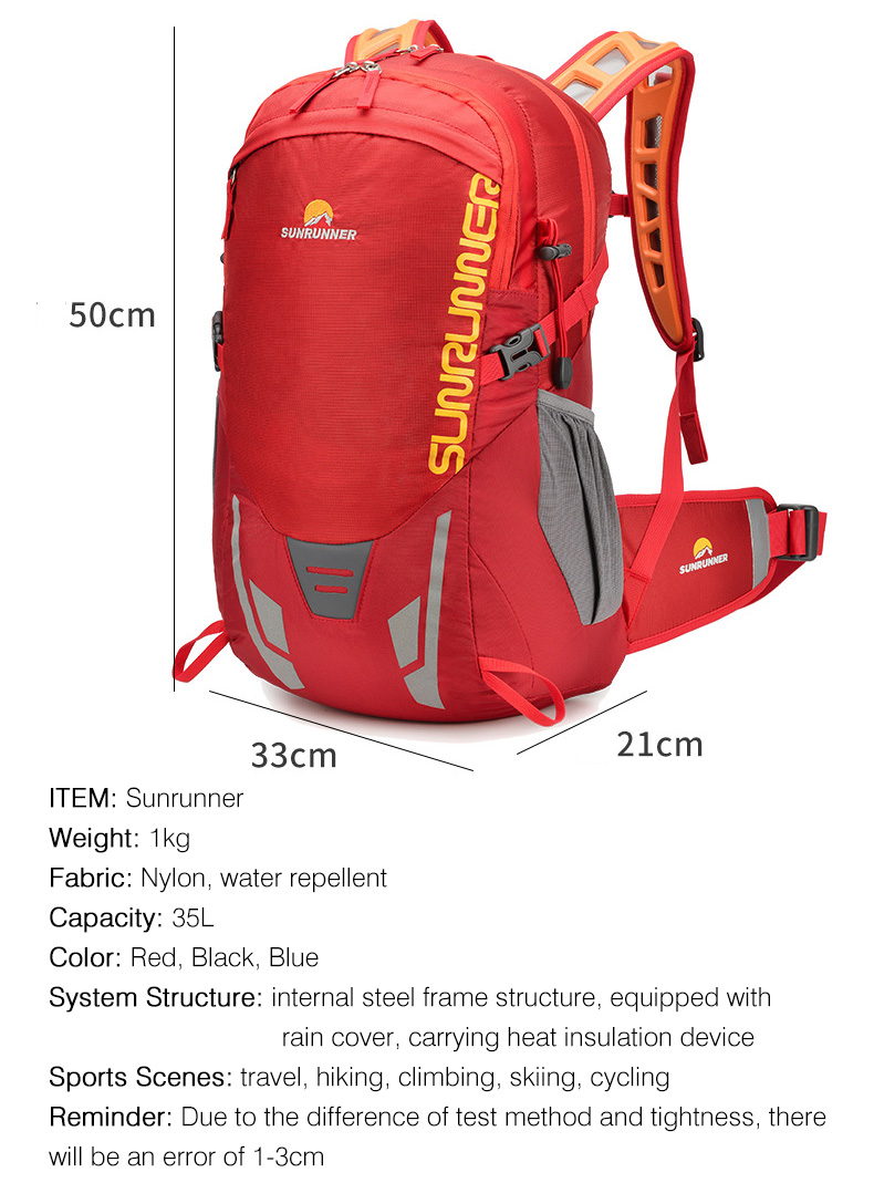 Sac à dos de randonnée 35L, gr - Cycling Commute Backpack avis et prix