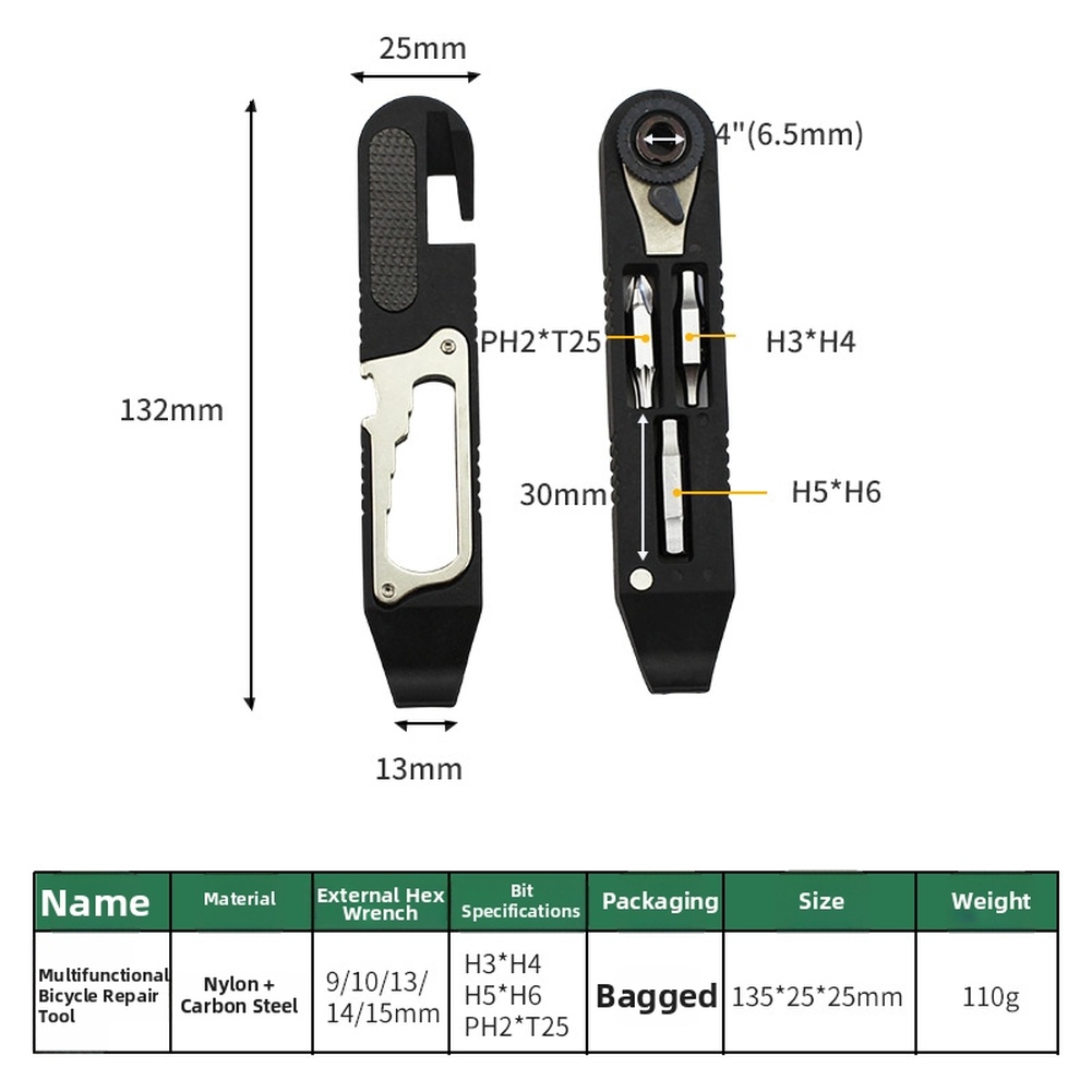 Kit d'outils pour vélo en acie - Cycling Commuting avis et prix