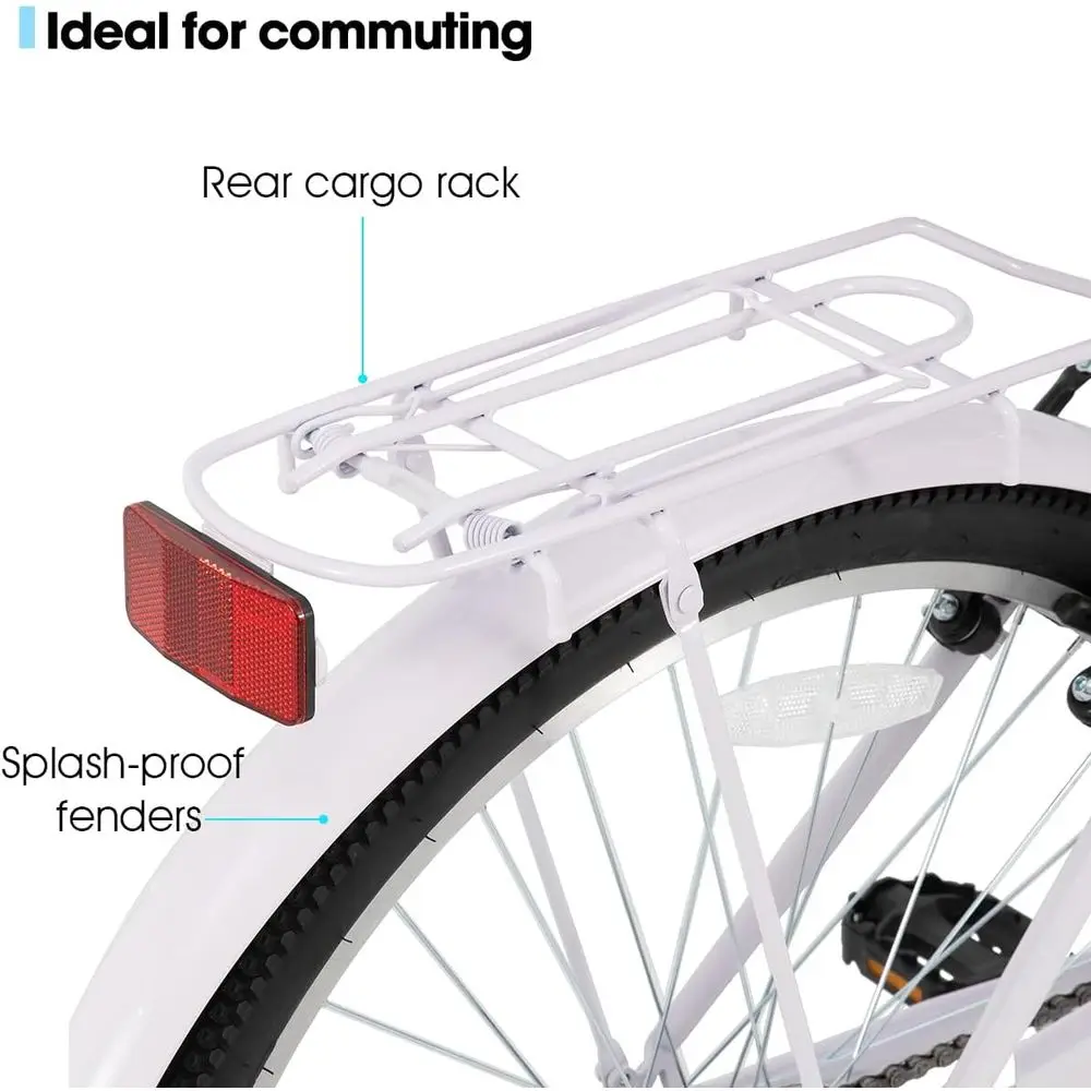 Vélo Cruiser 7 vitesses à cadr - Cycling Commute Speed avis et prix