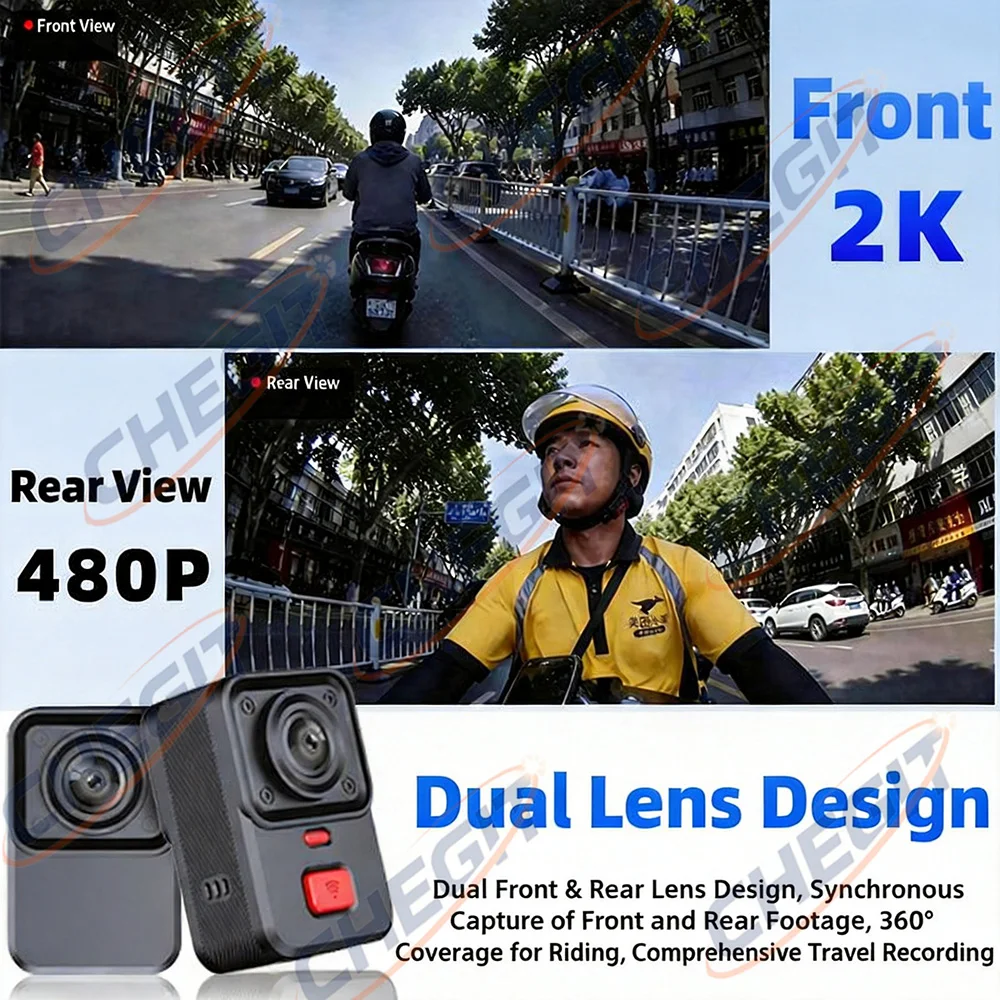 Caméra DVR pour moto à 2 objec - Cycling Loop avis et prix
