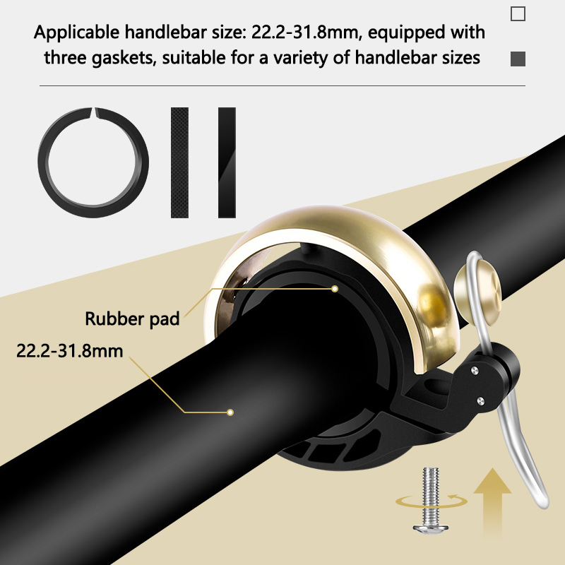 Sonnette de vélo pour adultes  - Bell Handlebar Ring avis et prix